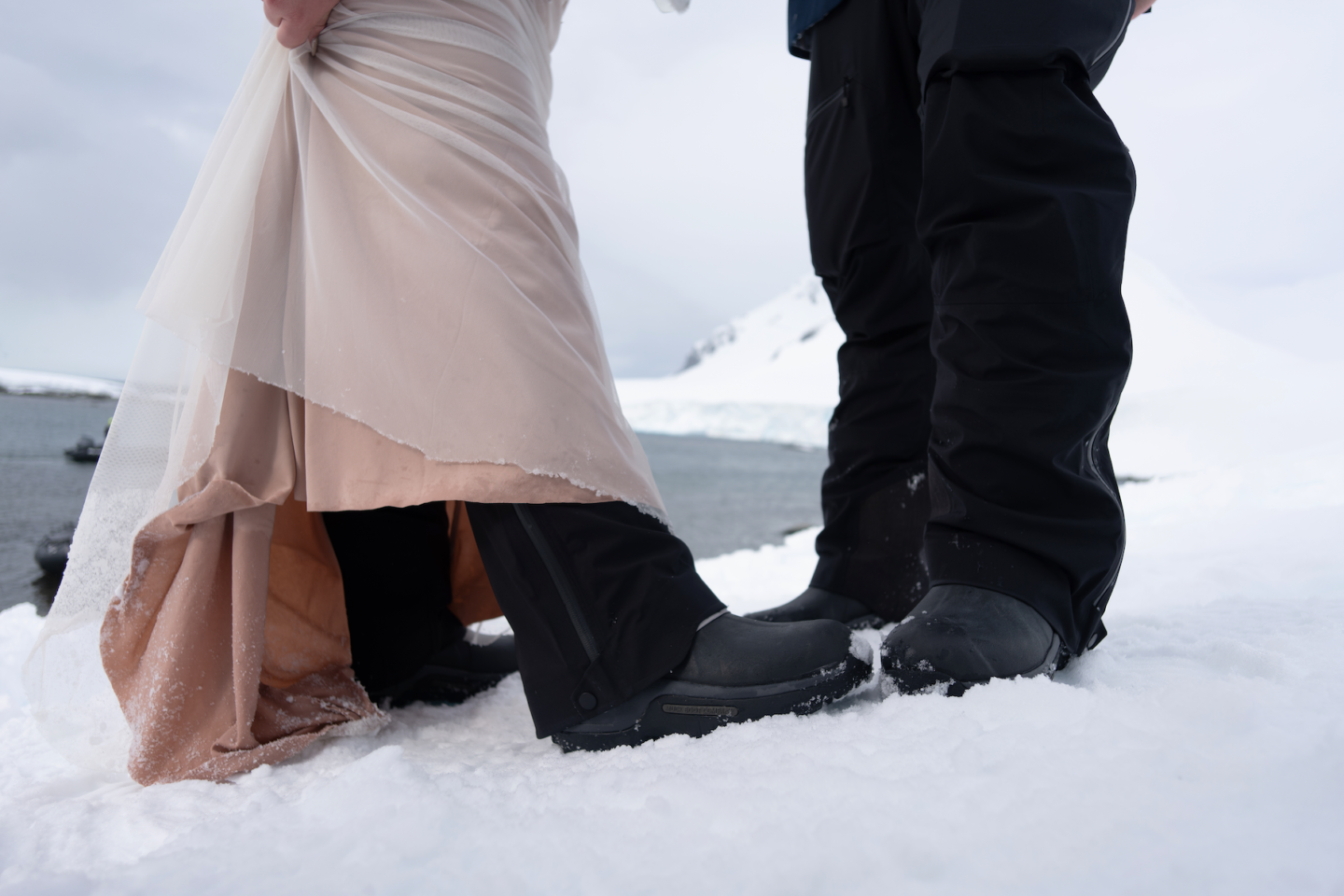 Antarctic wedding snow boots