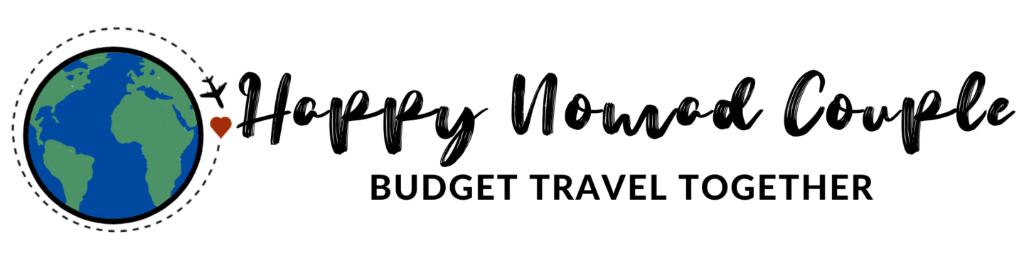 Happy Nomad Couple logo