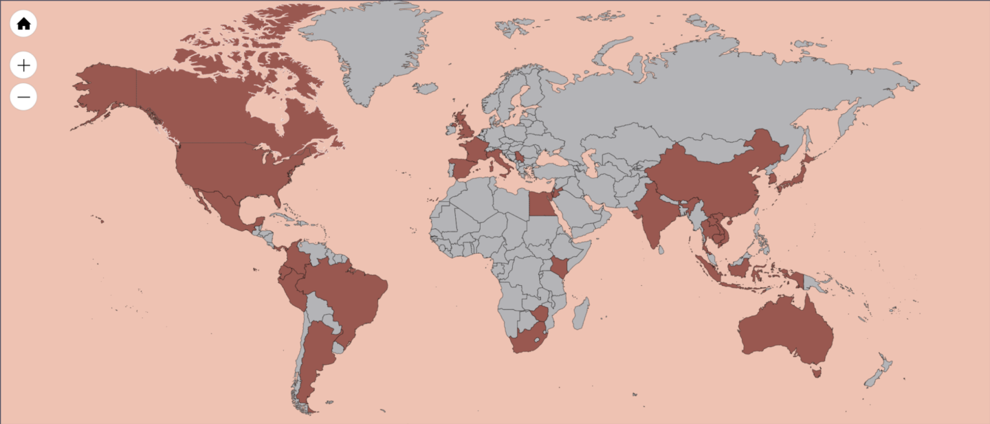 Ashly Ryan Visited Countries Map